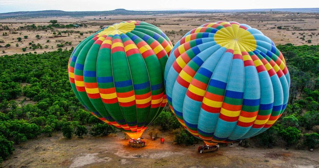 hot air balloon safari in masai mara an optional add on for a private masai mara safari